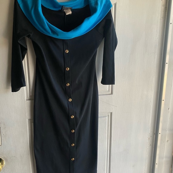 Timely Trends off the shoulder dress size 11 pullover 3/4 sleeves Made USA vtg - Picture 6 of 11